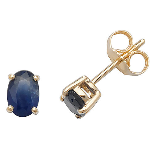 Sapphire Earring in 9K Gold