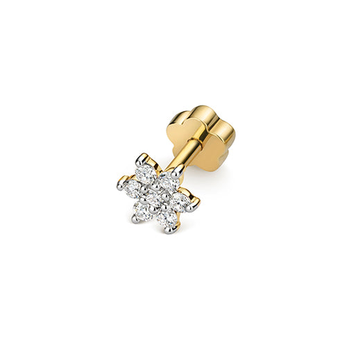 Diamond Earring in 9K Gold