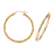 Hoop Earrings in 9K Gold