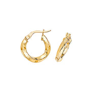 Hoop Earrings in 9K Gold