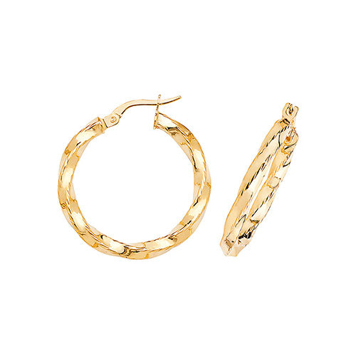 Hoop Earrings in 9K Gold