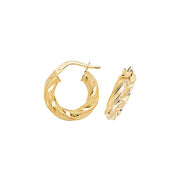 Hoop Earrings in 9K Gold