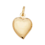 9K Yellow Gold Large Heart Pendant