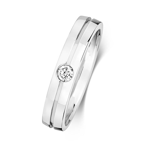 Diamond Ring in 9K White Gold