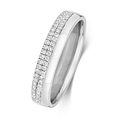 Diamond Ring in 9K White Gold