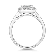 Diamond Ring in 18K White Gold