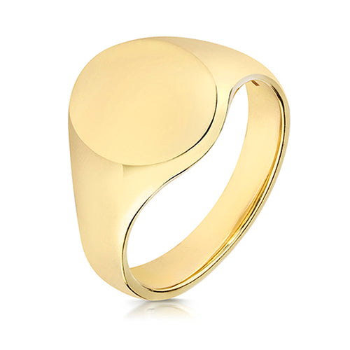 Heavy Weight Oval Signet Ring