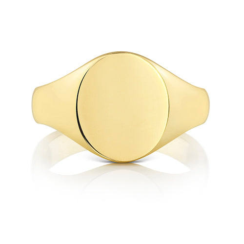 Heavy Weight Oval Signet Ring