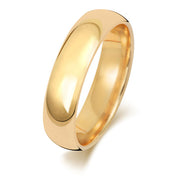 9K Yellow Gold Wedding Ring Trad Court 5mm