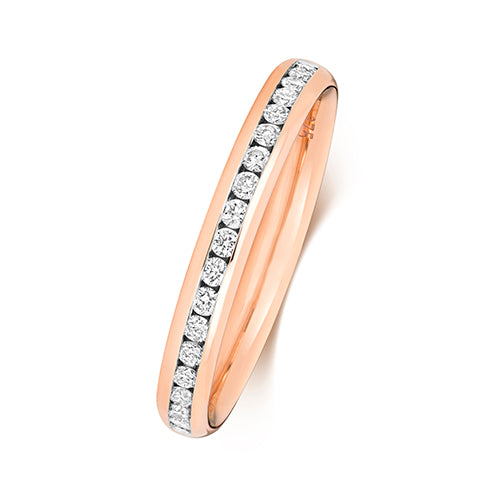 Diamond Ring in 9K Rose Gold