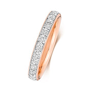 Diamond Ring in 9K Rose Gold