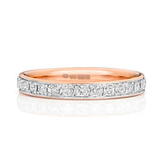 Diamond Ring in 9K Rose Gold