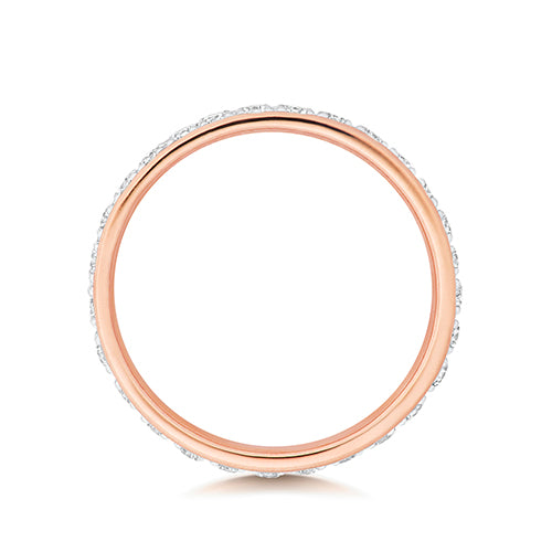 Diamond Ring in 9K Rose Gold