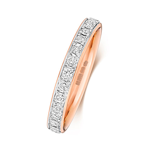 Diamond Ring in 9K Rose Gold