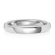 18K White Gold Wedding Ring Soft Court 2.5mm