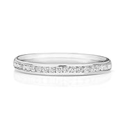 18K Gold Diamond Eternity Wedding Band