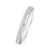 18K Gold Diamond Eternity Wedding Band