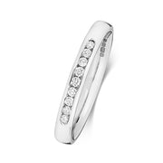 18K Gold Diamond Eternity Wedding Band