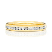 18K Gold Diamond Eternity Wedding Band