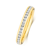 18K Gold Diamond Eternity Wedding Band