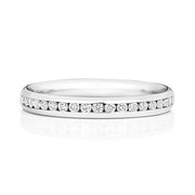 18K Gold Diamond Eternity Wedding Band