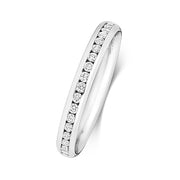 18K Gold Diamond Eternity Wedding Band