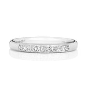 18K Gold Diamond Eternity Wedding Band