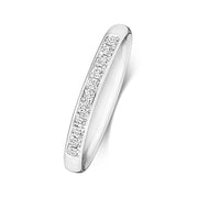 18K Gold Diamond Eternity Wedding Band