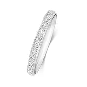 18K Gold Diamond Eternity Wedding Band