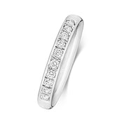 18K Gold Diamond Eternity Wedding Band