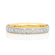 18K Gold Diamond Eternity Wedding Band