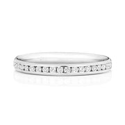 18K Gold Diamond Eternity Wedding Band