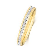 18K Gold Diamond Eternity Wedding Band