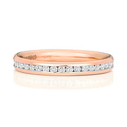 18K Gold Diamond Eternity Wedding Band