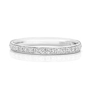 18K Gold Diamond Eternity Wedding Band