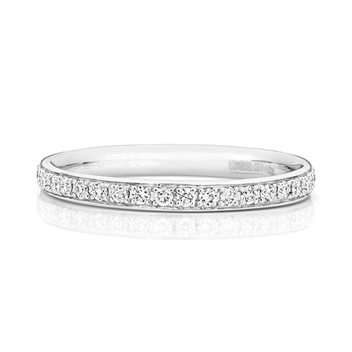 18K Gold Diamond Eternity Wedding Band