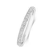 18K Gold Diamond Eternity Wedding Band