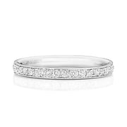 18K Gold Diamond Eternity Wedding Band | Charmé