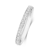 18K Gold Diamond Eternity Wedding Band