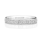 18K Gold Diamond Eternity Wedding Band