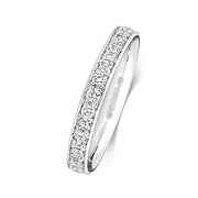 18K Gold Diamond Eternity Wedding Band