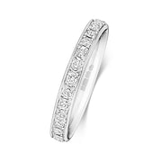 18K Gold Diamond Eternity Wedding Band