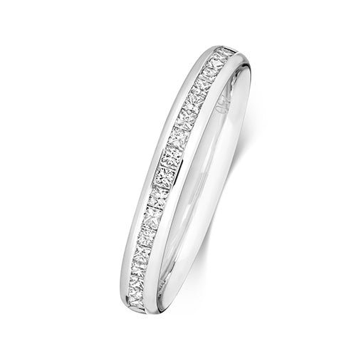 18K Gold Diamond Eternity Wedding Band