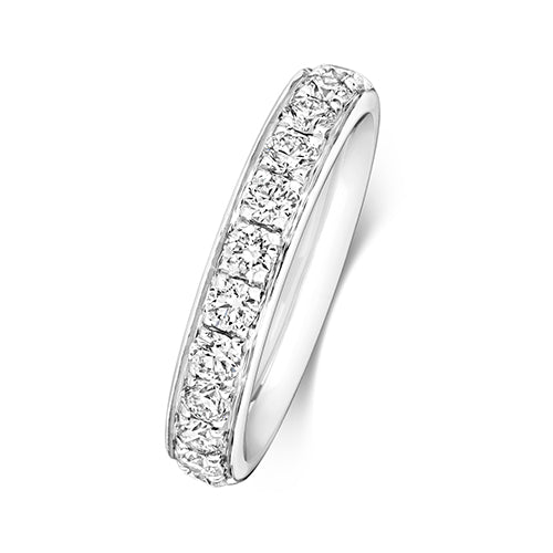 18K Gold Diamond Eternity Wedding Band