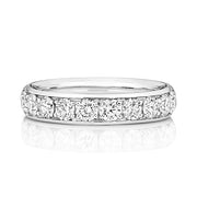 18K Gold Diamond Eternity Wedding Band