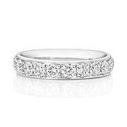 18K Gold Diamond Eternity Wedding Band