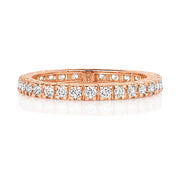 18K Gold Diamond Eternity Wedding Band